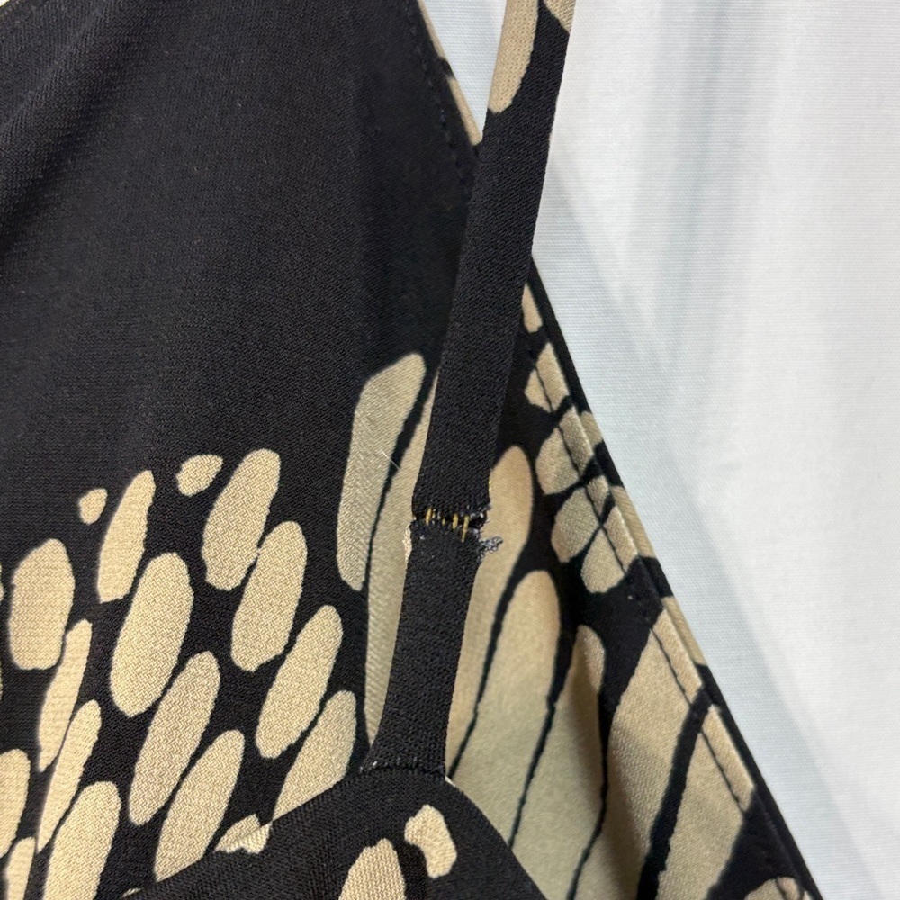 🦆 Ann Taylor Black and Tan knit strappy Maxi Dress - Picture 11 of 11